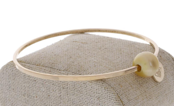 Golden South Sea Pearl Bangle