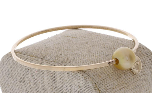 Golden South Sea Pearl Bangle
