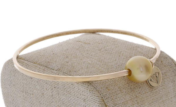 Golden South Sea Pearl Bangle