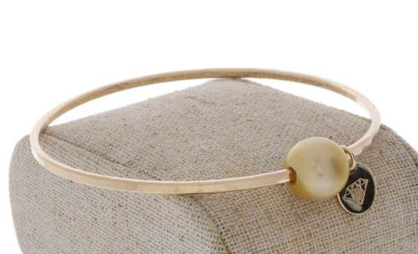 Golden South Sea Pearl Bangle