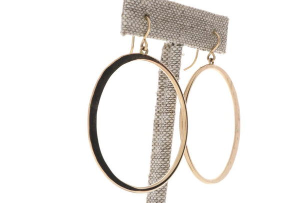 Crescent Moon Hoops
