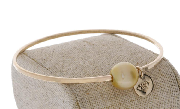Golden South Sea Pearl Bangle