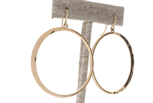 Crescent Moon Hoops