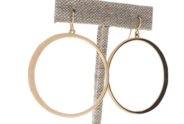 Crescent Moon Hoops