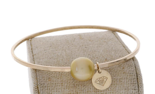 Golden South Sea Pearl Bangle