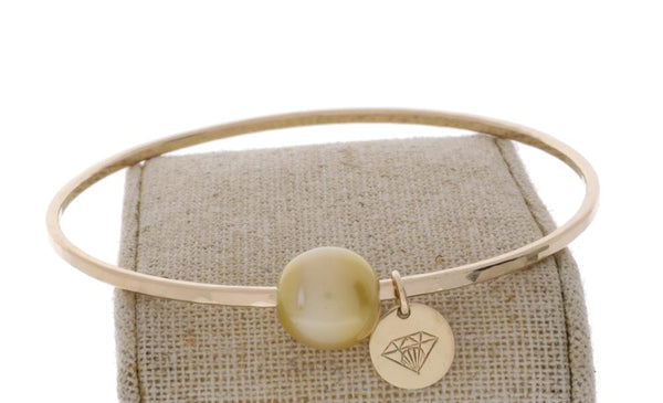 Golden South Sea Pearl Bangle