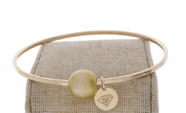 Golden South Sea Pearl Bangle