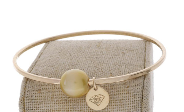 Golden South Sea Pearl Bangle