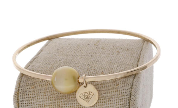 Golden South Sea Pearl Bangle