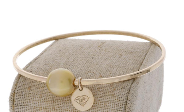 Golden South Sea Pearl Bangle