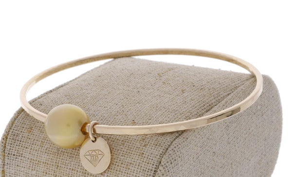 Golden South Sea Pearl Bangle