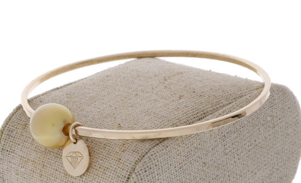 Golden South Sea Pearl Bangle