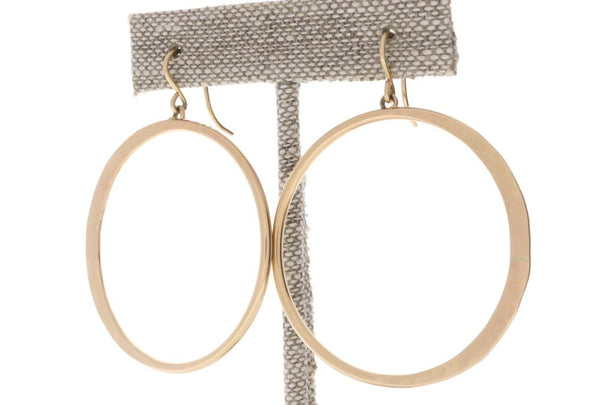 Crescent Moon Hoops