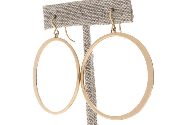 Crescent Moon Hoops