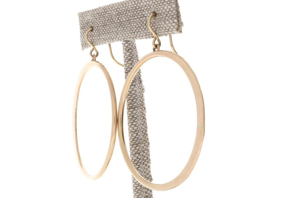 Crescent Moon Hoops