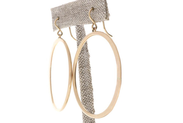 Crescent Moon Hoops