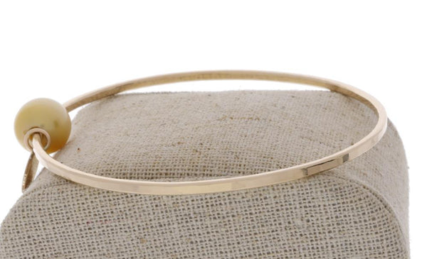Golden South Sea Pearl Bangle