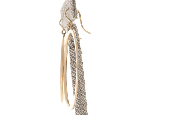 Crescent Moon Hoops