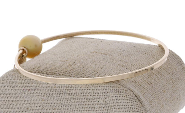 Golden South Sea Pearl Bangle