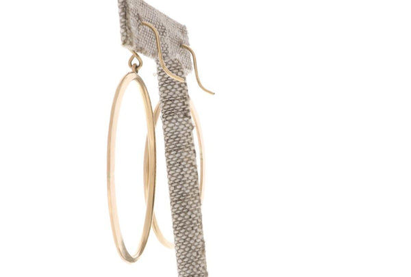 Crescent Moon Hoops