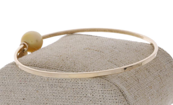 Golden South Sea Pearl Bangle