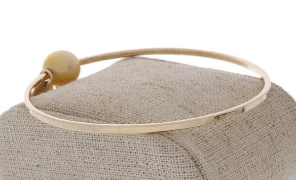 Golden South Sea Pearl Bangle