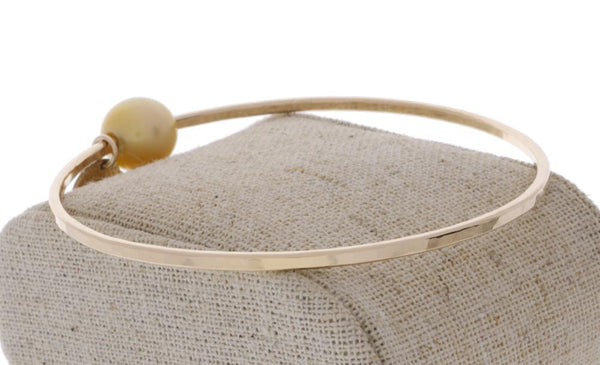 Golden South Sea Pearl Bangle