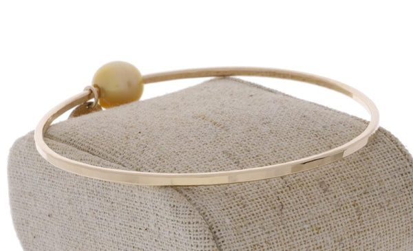 Golden South Sea Pearl Bangle