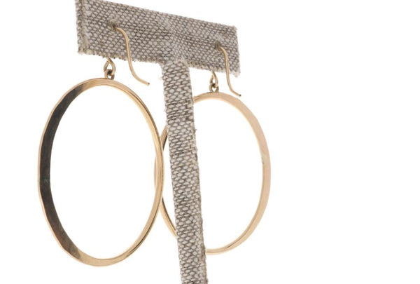 Crescent Moon Hoops