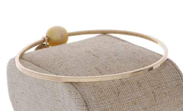 Golden South Sea Pearl Bangle