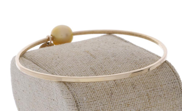Golden South Sea Pearl Bangle