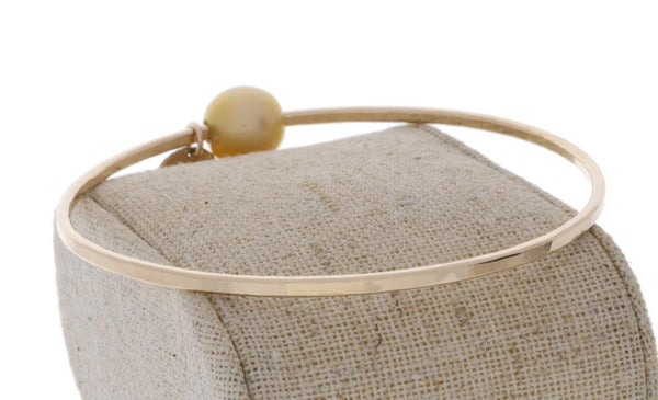 Golden South Sea Pearl Bangle