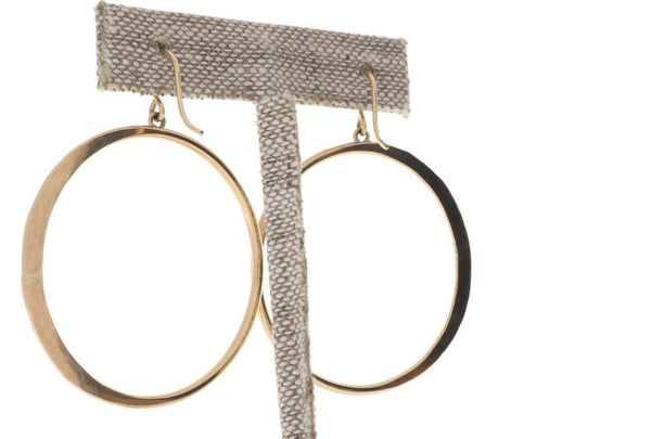 Crescent Moon Hoops