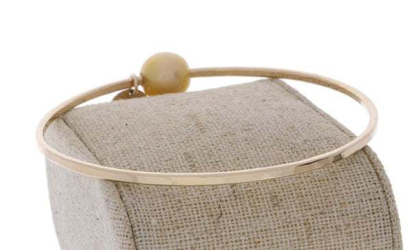 Golden South Sea Pearl Bangle