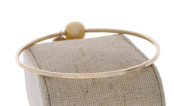 Golden South Sea Pearl Bangle