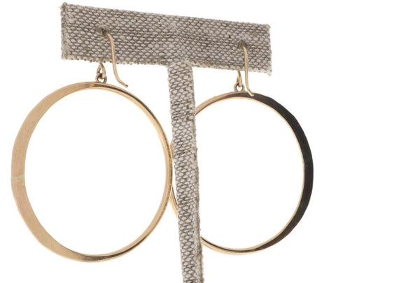 Crescent Moon Hoops