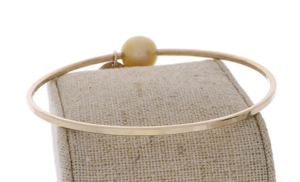 Golden South Sea Pearl Bangle