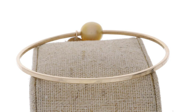 Golden South Sea Pearl Bangle