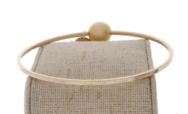 Golden South Sea Pearl Bangle