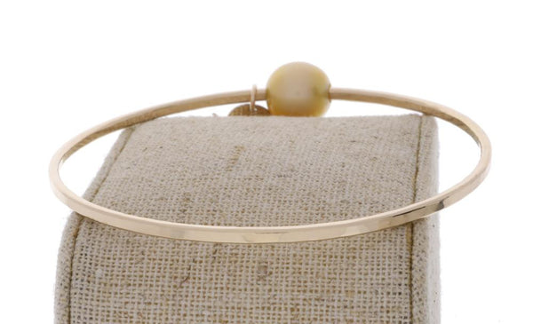 Golden South Sea Pearl Bangle