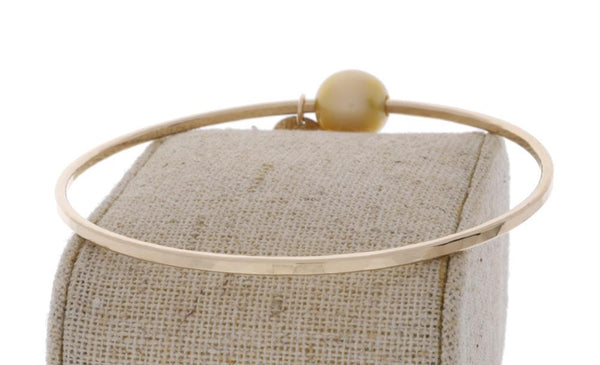 Golden South Sea Pearl Bangle
