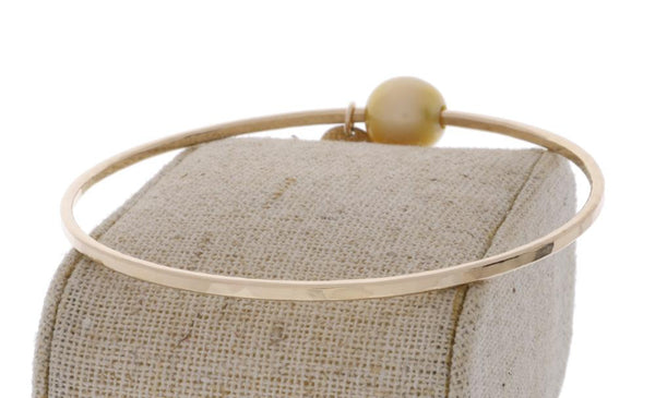 Golden South Sea Pearl Bangle