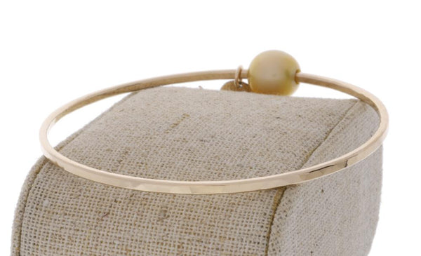 Golden South Sea Pearl Bangle