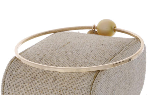 Golden South Sea Pearl Bangle
