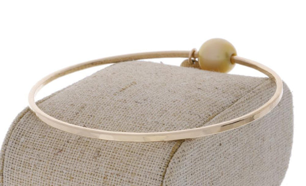 Golden South Sea Pearl Bangle