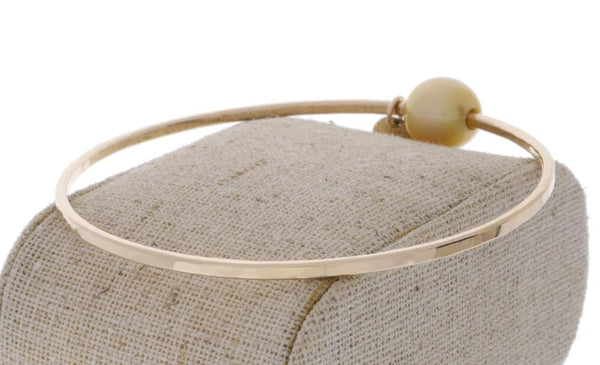 Golden South Sea Pearl Bangle