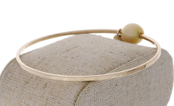 Golden South Sea Pearl Bangle