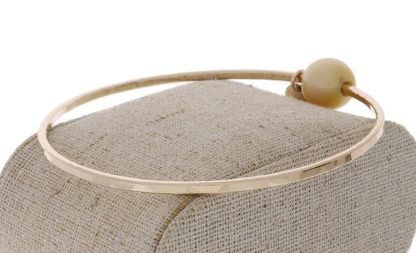 Golden South Sea Pearl Bangle