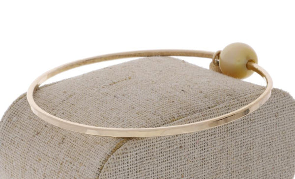 Golden South Sea Pearl Bangle