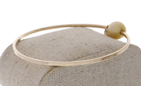 Golden South Sea Pearl Bangle
